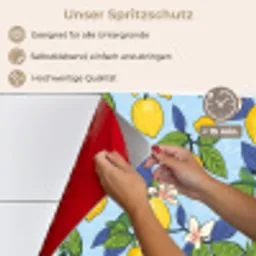 Illustratie - Citroen - Patroon keuken achterwand spatscherm klein 900 -spatscherm_DE