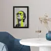 Vrouw - Bril - Verf fotolijst zwart zonder passe partout klein -sfeer4
