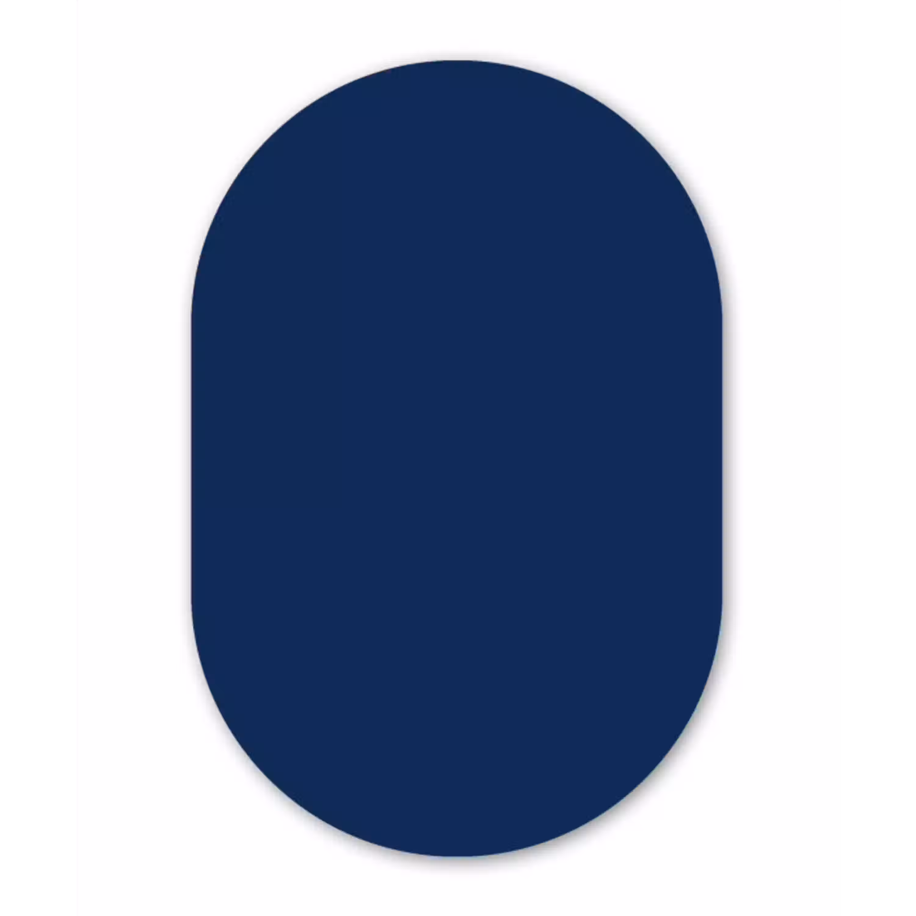 Midnight - Navy - Blauw Wandcirkel Ovaal Aluminium middel 839 -3d