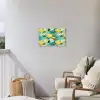 Citroen - Bloemen - Bruisend - Water Tuinposter op houten frame 2 cm dik klein 845 -sfeer1