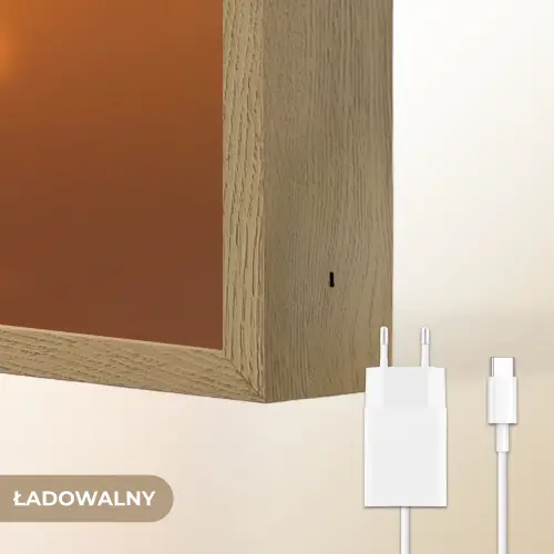 Voetballer - Oranje - Voetbal - Omhaal Light Box met batterij (Wandlamp kind) middel -USP_websiteoplaadbaarNL