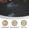 Bloemen - Bessen - Klassiek Akoestische PET Vilt - Rond klein -closeup_NL