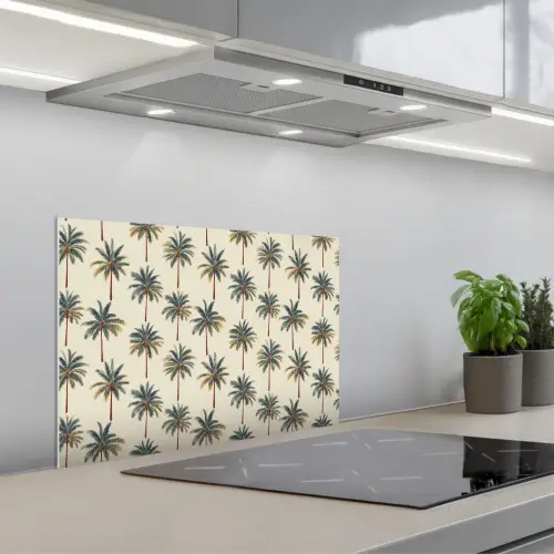 Palmbomen - Tropisch - Groen keuken achterwand spatscherm klein 900 -3d_schuin