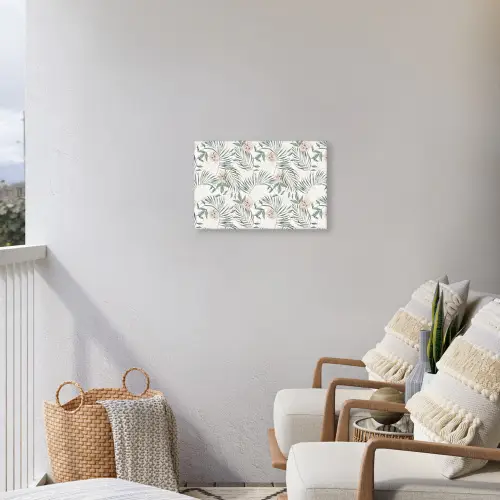 Monstera - Palmblad - Jungle - Tropisch Tuinposter op houten frame 2 cm dik klein -sfeer1