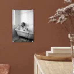 Bad - Vrouw - Zwart - Wit plexiglas 5mm klein -sfeer5