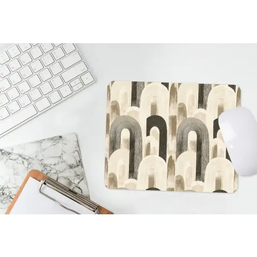 Abstract - Patroon - Bogen muismat rubber klein 262 -witbureau