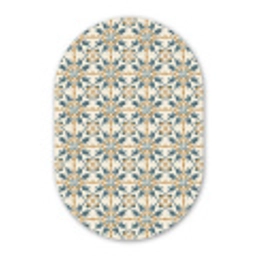 Patroon - Klassiek - Kleurrijk Wandcirkel Ovaal Forex klein 630 -3d