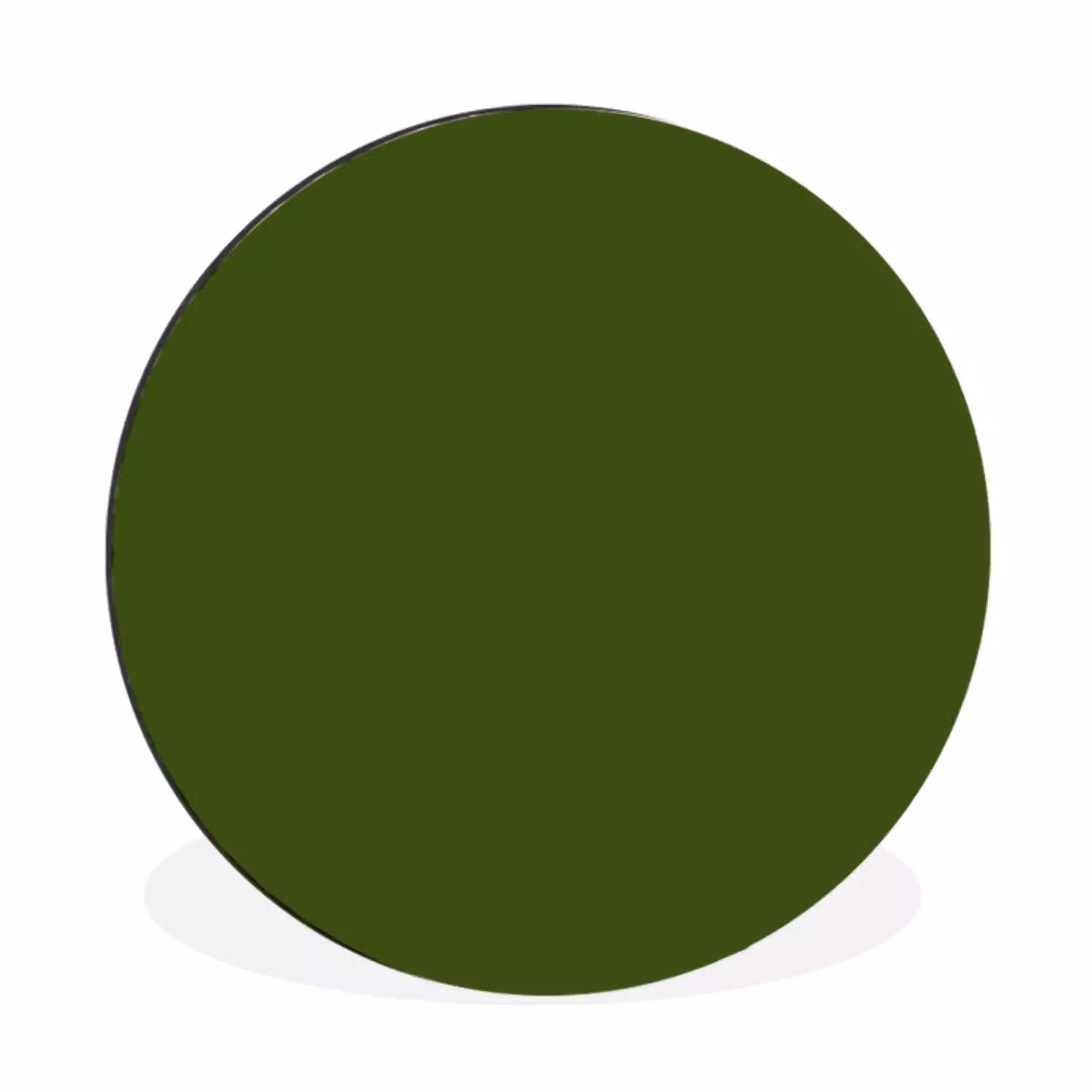 Olive - Drab - Groen Wandcirkel aluminium klein 190 -3d
