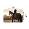 Harmonie - Ruiter - Zon Placemat vinyl groot -specs