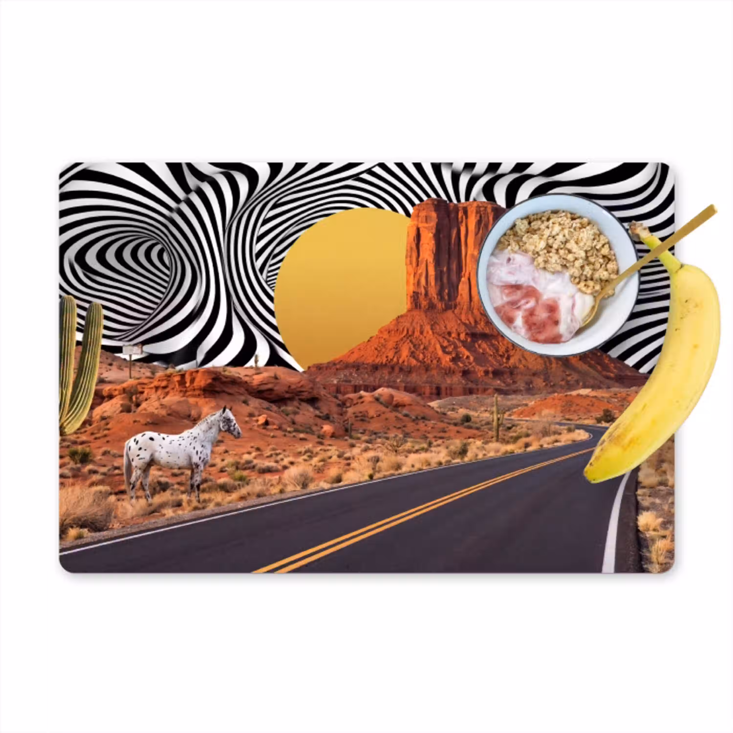 Paard - Woestijn - Natuur Placemat vinyl groot -zzzproduct_Kitchenyeah-website
