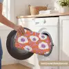 Bloemen - Grafisch - Oranje WCmat klein 1009 -USP_WasbaarNL
