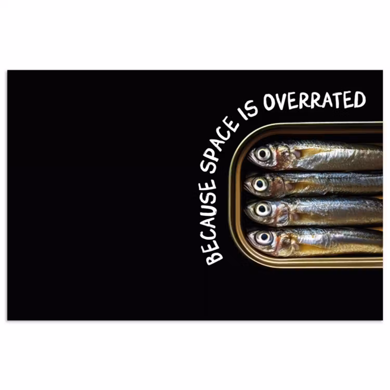 Poster – Sardines - Tekst - Vis - Blik