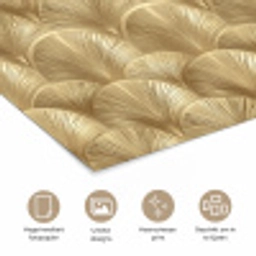 Patroon - Waaier -  Goud poster papier klein 62 -closeup_NL