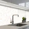 Terrazzo -  Patroon - Wit - Perzik keuken achterwand 2 middel 871 -3d_schuin
