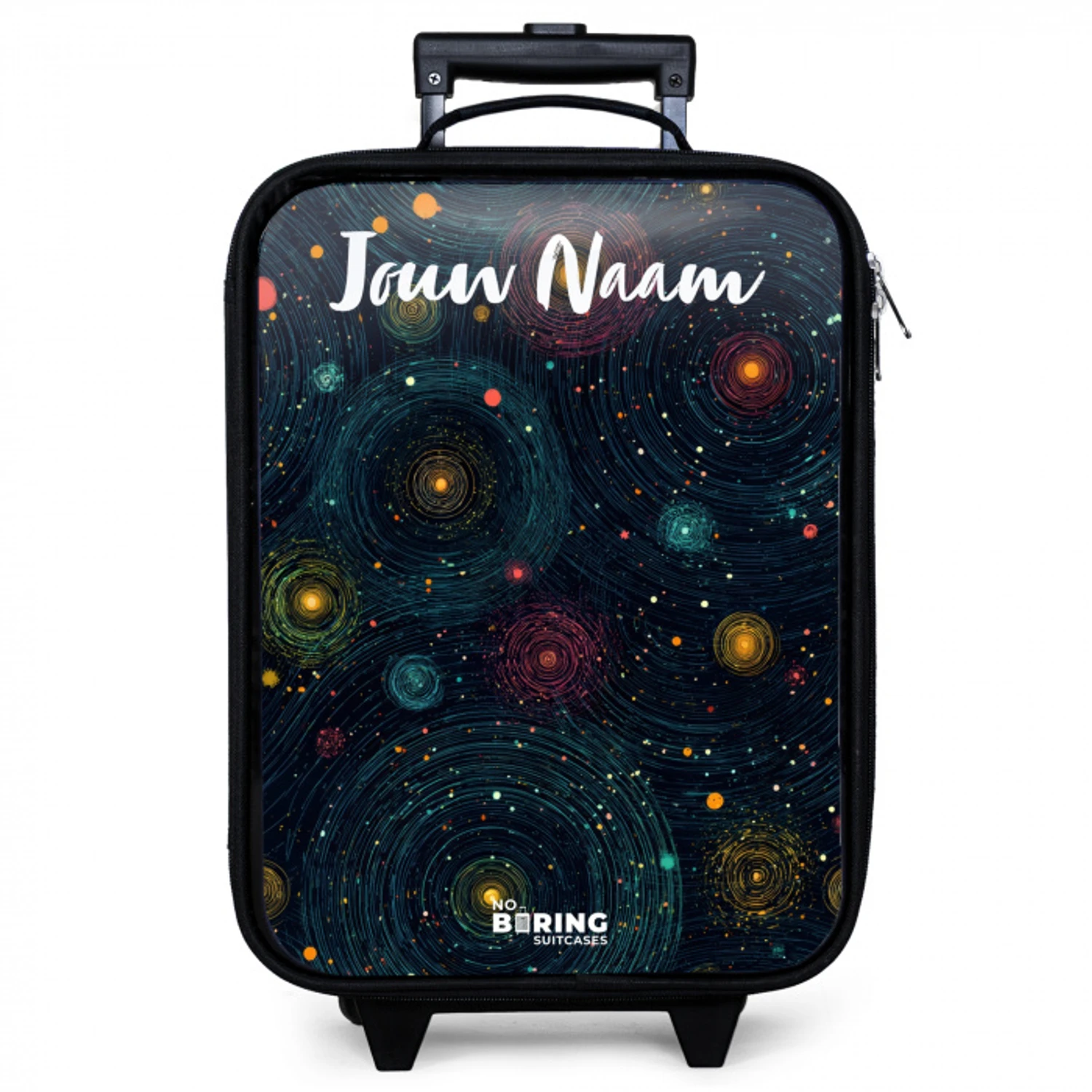 Sterren - Planeten - Kleurrijk Kinderkoffer - Zwart klein -zzz_website3d