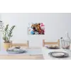 Abstract - Luipaard - Kleurrijk Muursticker klein -eettafel