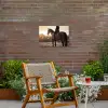 Harmonie - Ruiter - Zon Tuinposter op houten frame 2 cm dik klein -sfeer3