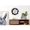 Tekst - Zonnetje, wijntje & kletsen - Quotes - Wijn - Tuin Wandcirkel aluminium klein -kantoor