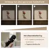 Vos - Gele bloemen - Minimalistisch Light Box met batterij (Wandlamp kind) middel -USP_dimbaarNL