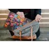 Bloemen - Tak - Abstract - Roze laptophoes neopreen klein -tas