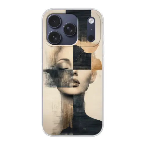 Goud - Vrouw - Rechthoeken Telefoonhoesje iPhone 17 Pro klein -3d