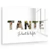 Tante - Lettercollage plexiglas 5mm klein -zzzproduct_nieuw