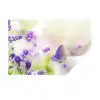 Lavendel - Vlinder - Bloemen Muursticker klein -3d