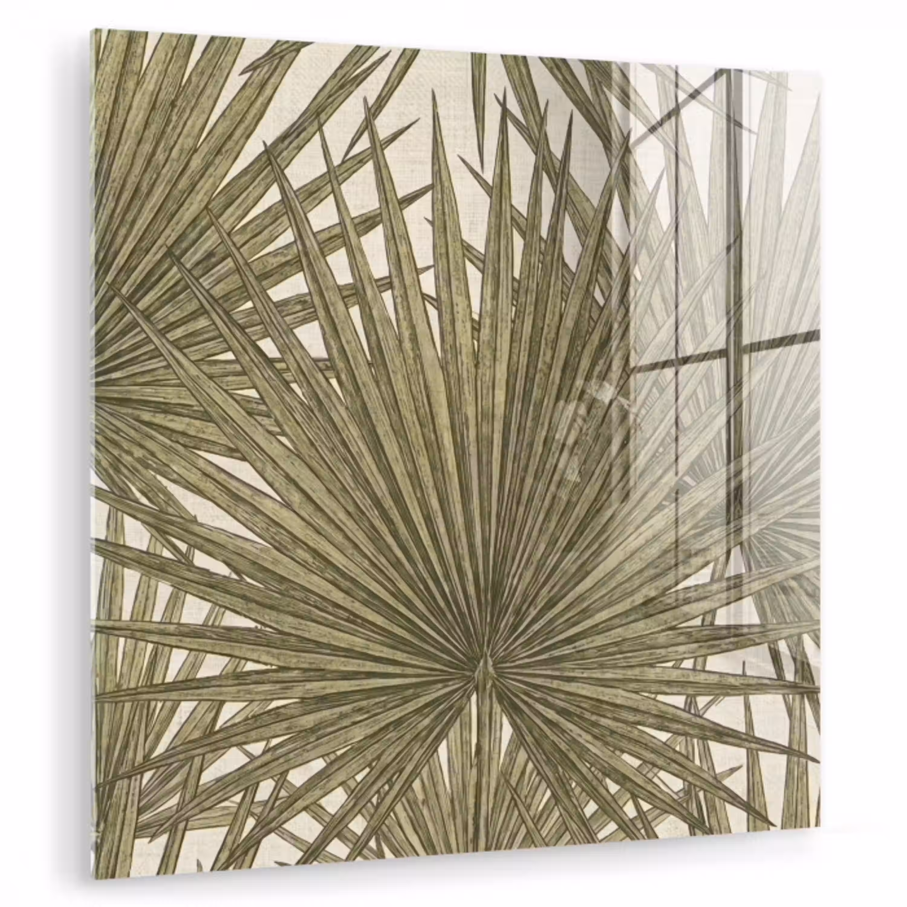 Blad - Tropisch - Patroon - Natuur - Groen plexiglas 5mm klein -zzzproduct_nieuw