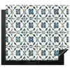Grafisch - Tegel - Blauw Inductie beschermer vinyl 3mm middel 274 -3d