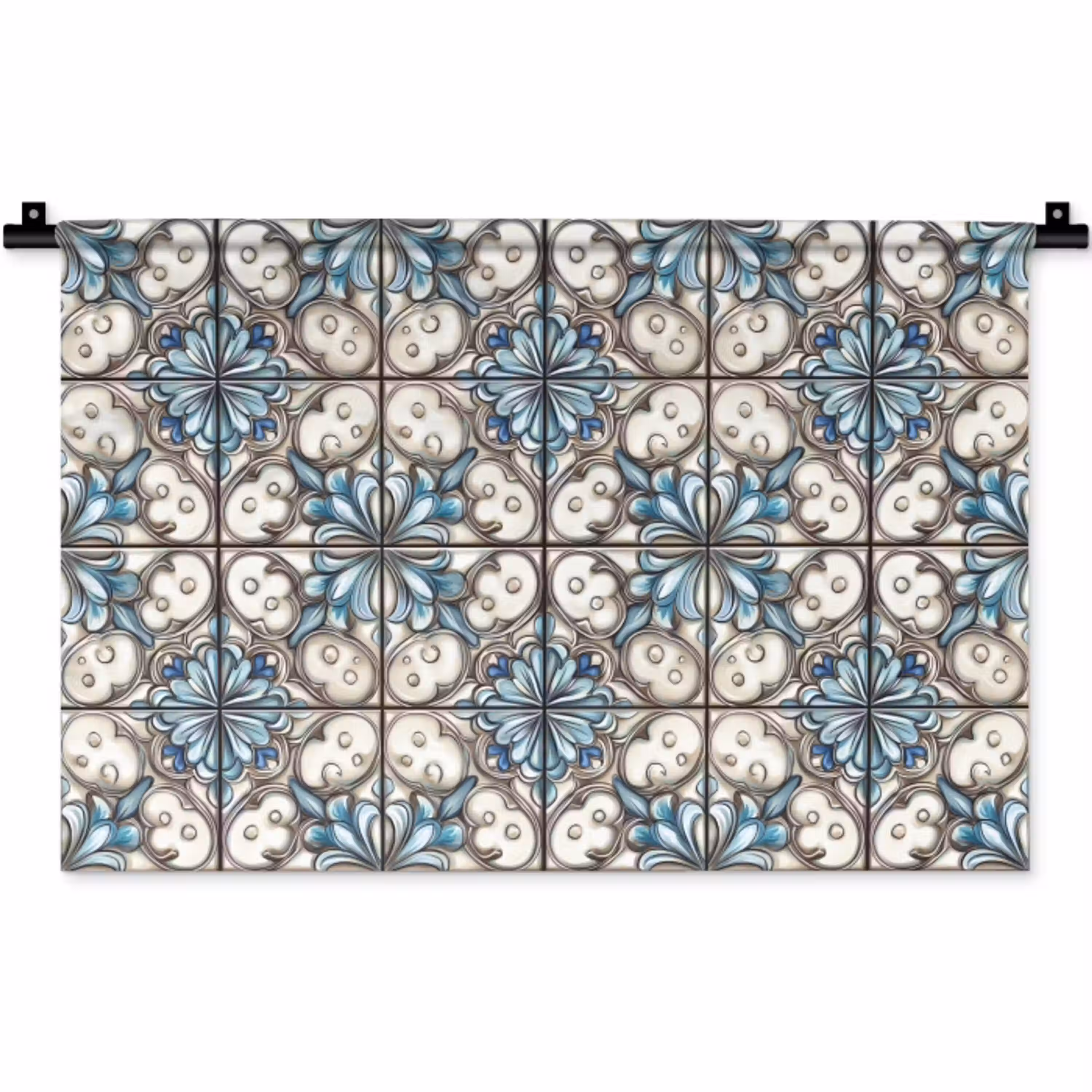 Barok - Tegel - Kleurrijk Wandkleed katoen klein 269 -zz3d