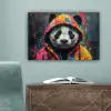 Graffiti - Panda - Jas - Kleurrijk canvas 2cm klein -sfeer4