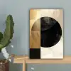 Abstract - Goud - Zwart - Kunst canvas 2cm klein -sfeer4