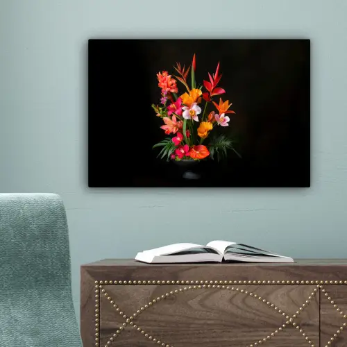 Boeket - Bloemen - Exotisch canvas 2cm klein -sfeer4