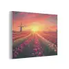 Windmolen - Zonsondergang - Landschap PET vilt klein -3d