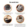 Zomerlicht - Strand - Fonkelende accenten Inductie beschermer vinyl 3mm klein -zzzzzzz-td-werking