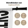 Retro - Cheers - Zwart - Decoratie Wandkleed katoen klein -sfeer2