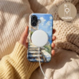 Trap - Huizen - Berglandschap - Zee Toughcase MagSafe Apple iPhone 17 klein -USP_MagsafeV
