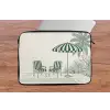 Terras - Illustratie - Groen laptophoes neopreen klein -tafel