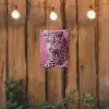 Panter - Luxe - Roze tuinposter los doek klein -sfeer1
