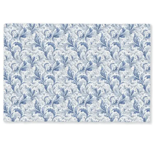 Frans - Citroen - Royaal - Bladeren - Blauw Deurmat klein 898 -zkaufland3d