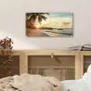 Strand - Palmbomen - Oceaan - Zonsondergang plexiglas 5mm klein -sfeer4
