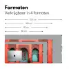 Lantaarn - Deur - Turquoise Muismat XXL klein -sfeer5
