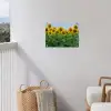 Zonnebloemen - Geel - Natuur tuinposter los doek klein -sfeer8