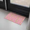 Langbenige -Tijgerkatten - Roze - Sterren Deurmat klein 898 -sfeer2