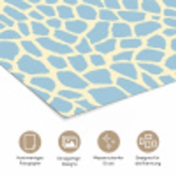Giraf - Modern - Blauw poster papier klein 62 -tcloseup_DE