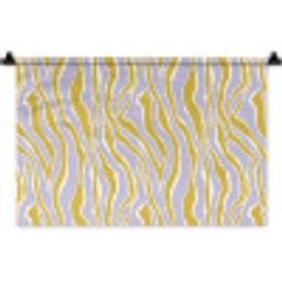 Zebra - Modern - Meerkleurig Wandkleed katoen klein 269 -zz3d