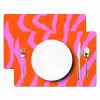 Zebraprint - Grafisch - COOL - Oranje Placemat vinyl groot -zzsfeer2_Kitchenyeah-website