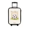 Voetbal in een goal Kinderkoffer - Zwart klein -3d