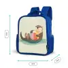 Otter - Strandbal - Kleurrijk Kinderrugzak - Blauw middel -productfoto_formaten