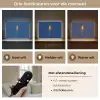 Raket - Blauw - Sterren Light Box met batterij (Wandlamp kind) middel -USP_lichtkleurNL